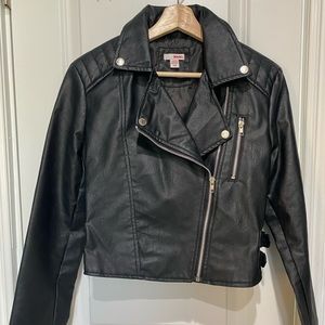 Faux leather jacket